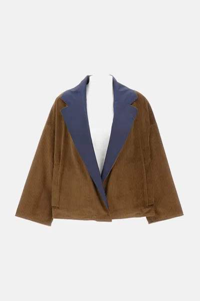 Dušan Corduroy Jacket In Brown