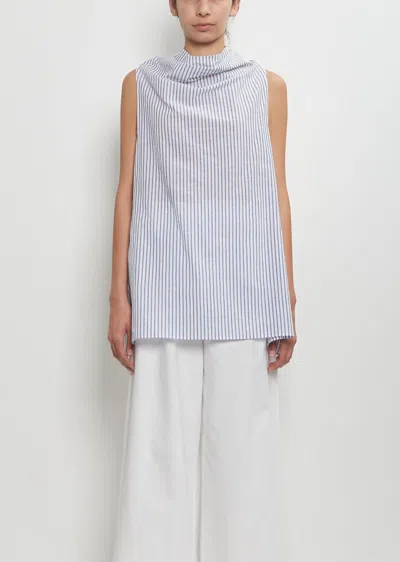 Dušan Cotton Knotted Square Top In Marine