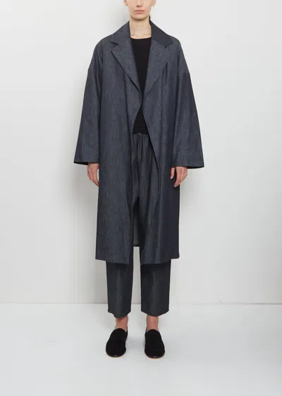 Dušan Cotton Oversized Denim Coat In Purple