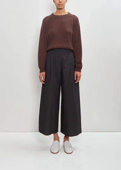 Dušan Pleated Palazzo Pants In Gold