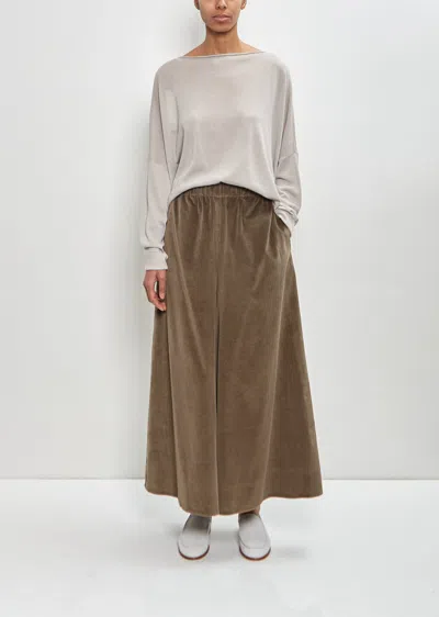Dušan Cotton Silk Corduroy Gaucho Pants In Military