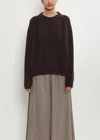 Dušan Crew Neck Ribbed Raglan Sweater In Black