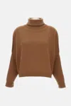 Dušan Cropped High Neck Sweater In Brown