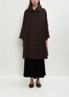 Dušan Double Face Wool Hooded Coat In Brown