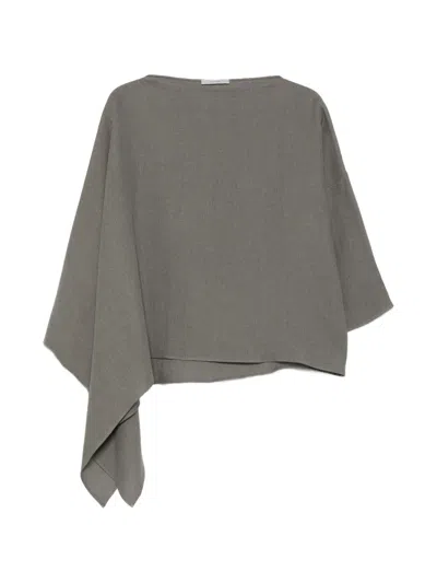 Dušan Draped Blouse In Gray
