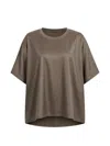 Dušan Dropped-shoulder Wool T-shirt In Brown