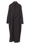 Dušan Herringbone Cashmere Coat In Black