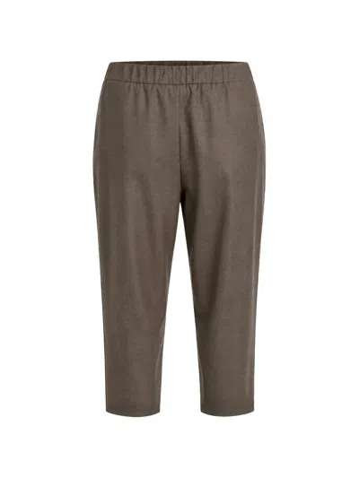 Dušan Elasticated-waistband Tapered Trousers In Brown