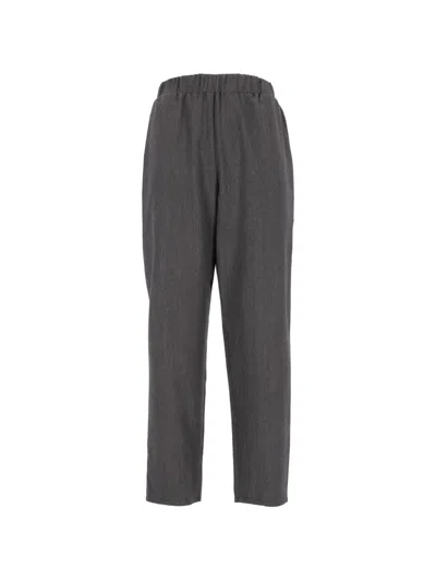 Dušan Elasticated-waistband Tapered Trousers In Gray