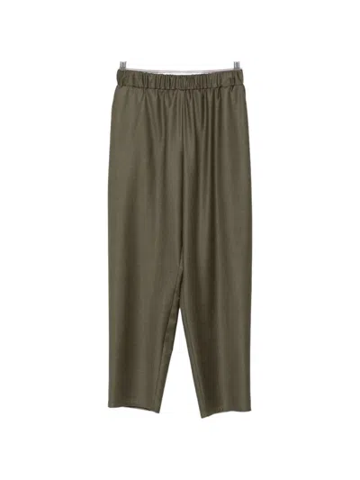 Dušan Elasticated-waistband Trousers In Green