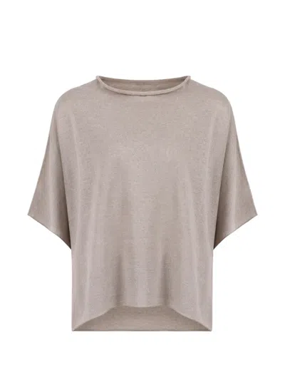 Dušan Fine-knit Asymmetric T-shirt In Neutral