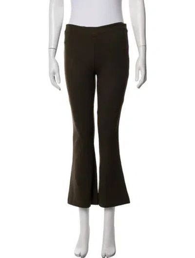 Pre-owned Dušan Flared Pants In Green