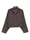 Dušan Funnel-neck Top In Brown