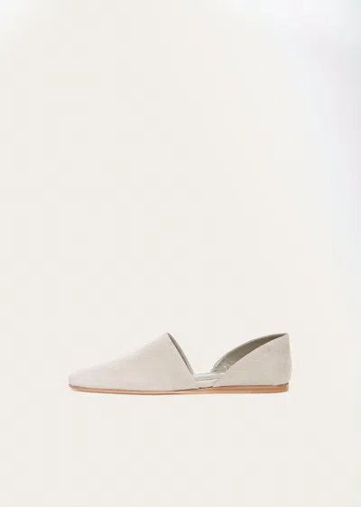 Dušan Hals Suede Flat In Gray