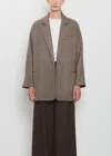 Dušan Herringbone-pattern Notch-lapel Jacket In Brown