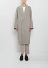 Dušan Herringbone Cashmere Oversized Coat In Gray