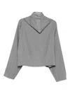 Dušan High-neck Boxy Top In Gray