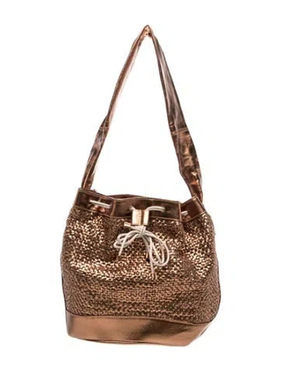 Pre-owned Dušan Leather Bucket Bag In Brown
