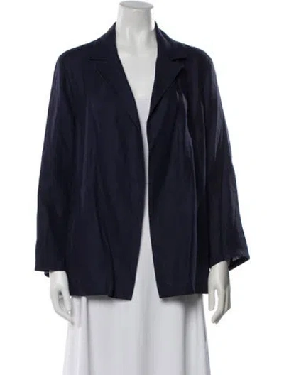 Pre-owned Dušan Linen Blazer In Black