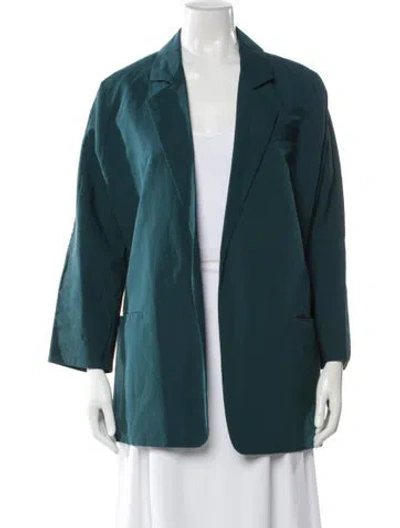 Pre-owned Dušan Linen Blazer In Blue