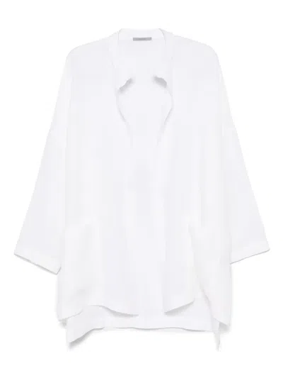 Dušan Linen Coat In 白色