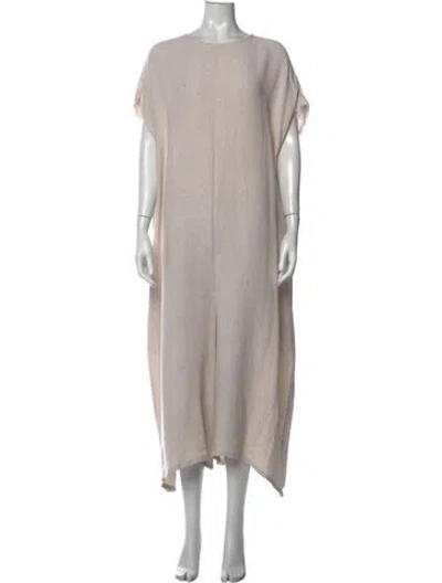 Pre-owned Dušan Linen Crew Neck Jumpsuit In Neutrals