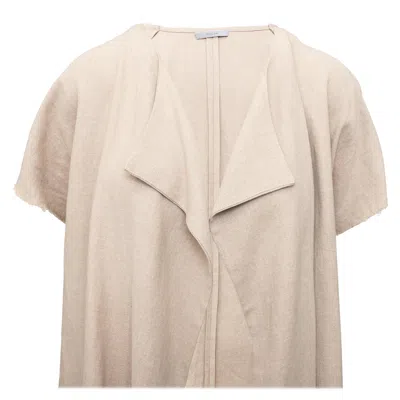 Pre-owned Dušan Linen Half Sleeve Jacket - '10s In Sand