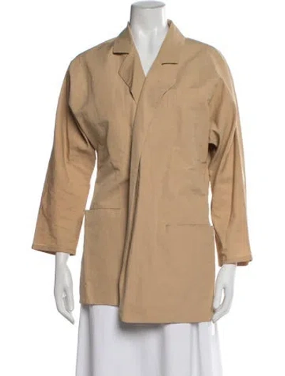 Pre-owned Dušan Linen Jacket In Neutrals
