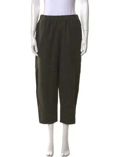 Pre-owned Dušan Linen Wide Leg Pants In Green