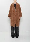 Dušan Llama Wool Oversized Coat In Bronzo