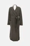 Dušan Long Coat Patch Pocket In Gray