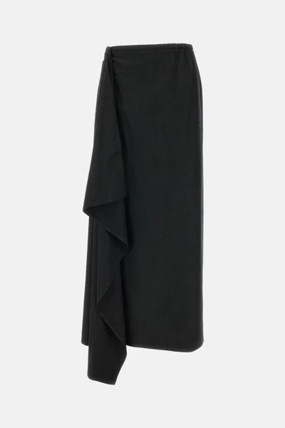 Dušan Long Sari Skirt In Black