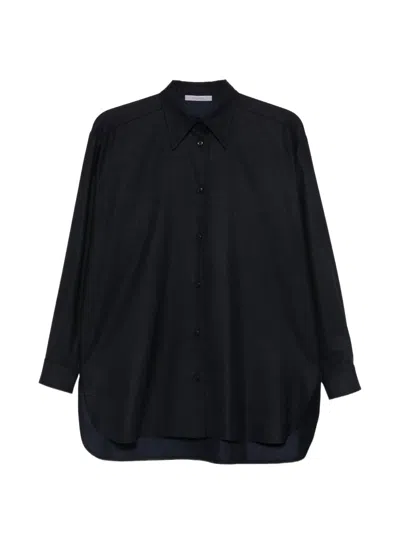 Dušan Long-sleeve Buttoned Shirt In Black