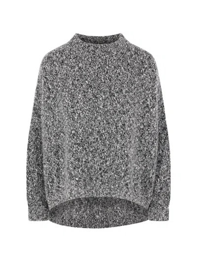 Dušan Mélange Cashmere Sweatshirt In Gray