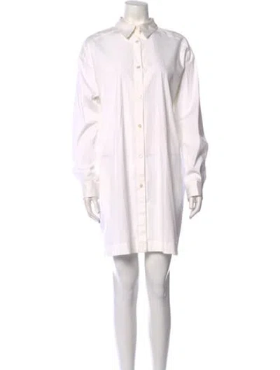 Pre-owned Dušan Mini Dress In White