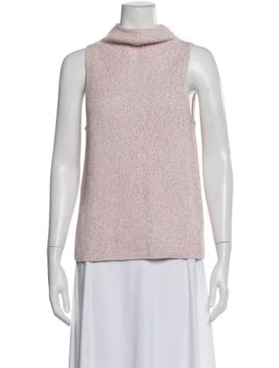 Pre-owned Dušan Mock Neck Sweater In Pink