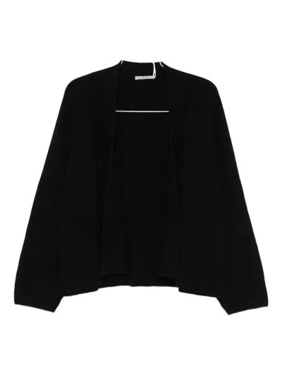 Dušan Open-front Cardigan In Black