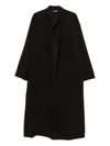 Dušan Open-front Coat In Brown