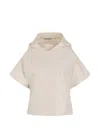 Dušan Oversized Collared Top In White