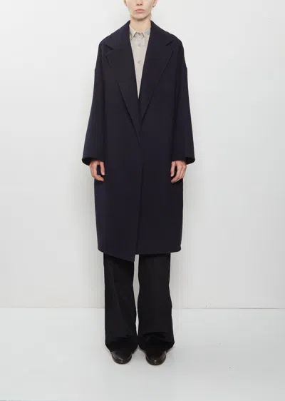 Dušan Panno Wool Oversized Coat In Midnight
