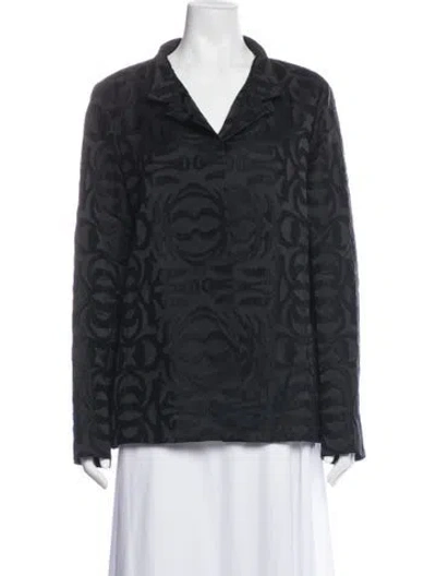 Pre-owned Dušan Patterned Jacket In Black