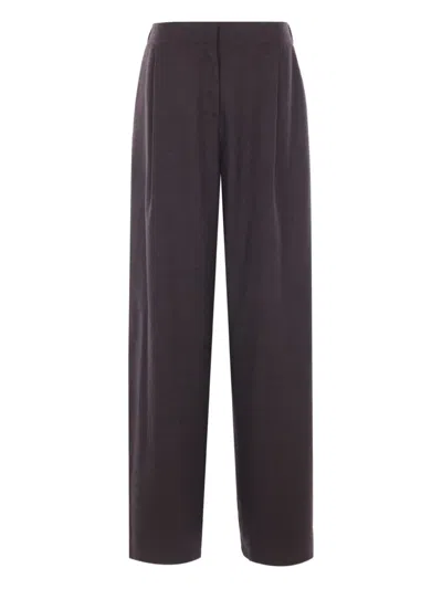 DUŠAN PLEATED ELASTICATED-WAIST STRAIGHT TROUSERS