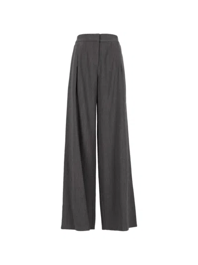 Dušan Pleated Straight-leg Trousers In Gray
