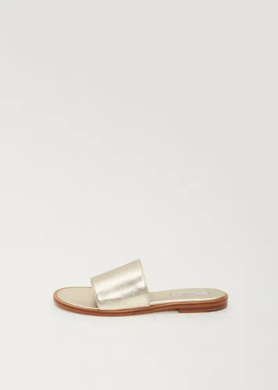 Dušan Positano Slide Sandal In Gold