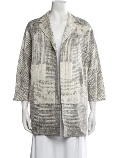 Pre-owned Dušan Printed Blazer In Neutral