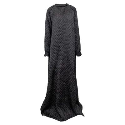 Pre-owned Dušan Quilted Long Dress - '10s In Black
