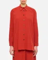 Dušan Red Pointed Collar Shirt