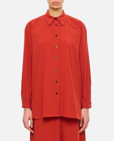 Dušan Red Pointed Collar Shirt