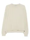 Dušan Ribbed Crew-neck Pullover In Neutral