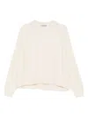Dušan Ribbed Raglan Sweater In Neutral